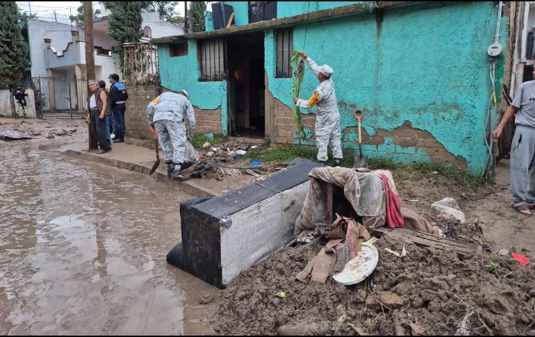 Afectaciones por la tormenta de la tarde del lunes 29 de septiembre en La Martinica. EL INFORMADOR/M. Hernández