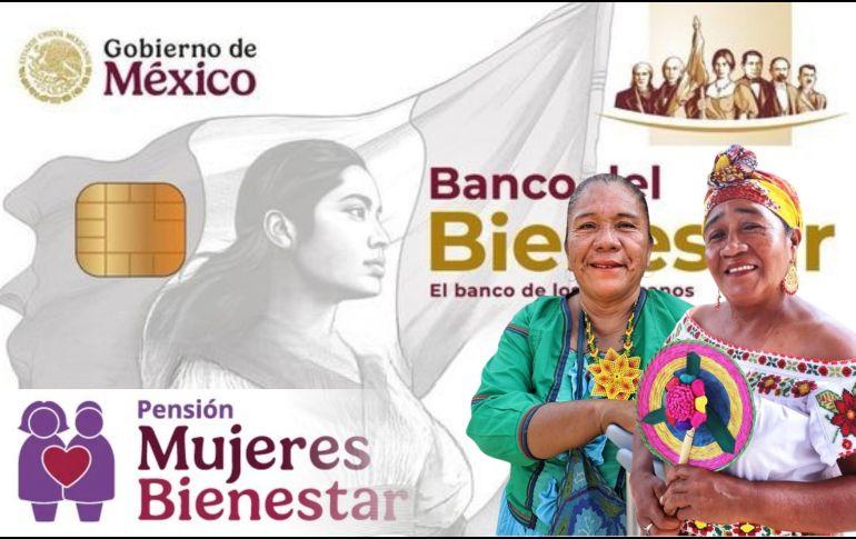 La Pensión para el Bienestar de las Mujeres de 60 a 64 años entrega un apoyo bimestral de 3 mil pesos, el cual se depositará directamente en la tarjeta entregada por el Banco del Bienestar. ESPECIAL / X / @A_MontielR y CANVA