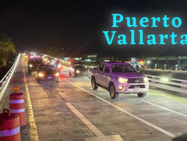 El día de ayer por la noche quedó abierto el Paso a Desnivel de Las Juntas en Puerto Vallarta. ESPECIAL / Gobierno de Puerto Vallarta