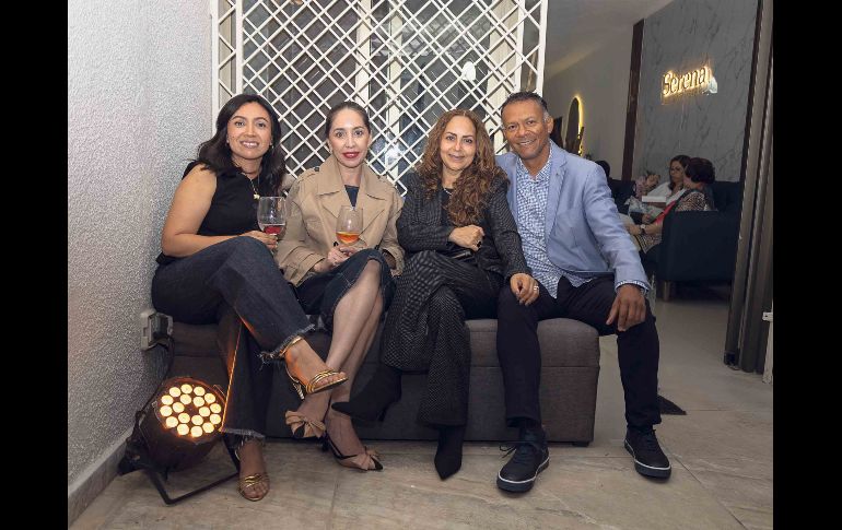 Miriam Rodríguez, Jaqueline Valencia, Blanca Herrera e Iván Peraza. GENTE BIEN JALISCO / A. Rodríguez