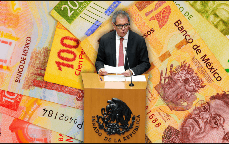 El secretario de Hacienda, Edgar Amador, compareció ante el Pleno del Senado. SUN / ARCHIVO / ESPECIAL