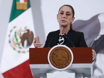 La presidenta Sheinbaum mencionó que la iniciativa original enviada Senado no contemplaba el artículo transitorio que menciona la retroactividad. SUN/F. Rojas