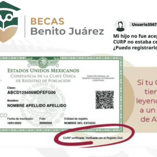 Beca Benito Juárez: ¿Qué hacer si la CURP no estaba certificada en el registro?