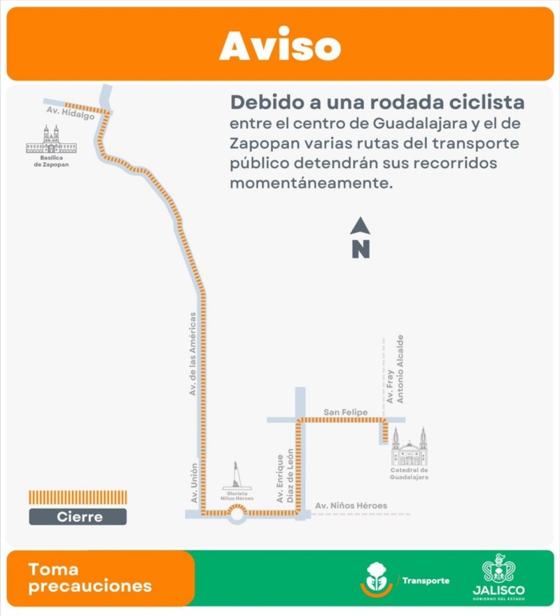  CORTESÍA/ Secretaría de Transporte Jalisco