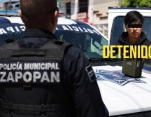 Policía de Zapopan detuvo a dos personas tras un recorrido de vigilancia en la colonia Lomas del Seminario. ESPECIAL / Policía de Zapopan