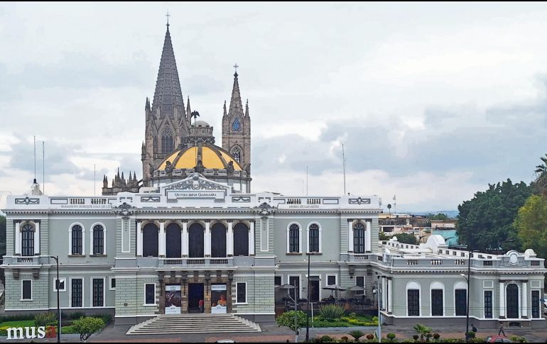 Fachada del Museo de las Artes de la Universidad de Guadalajara, recinto que cumple 31 años de labores. ESPECIAL