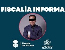 El boletín de la Fiscalía de Jalisco informa que Omar “N” será puesto a disposición del Juzgado que le decretó la orden de aprehensión. FB / Fiscalía de Jalisco / Imago7 / ARCHIVO