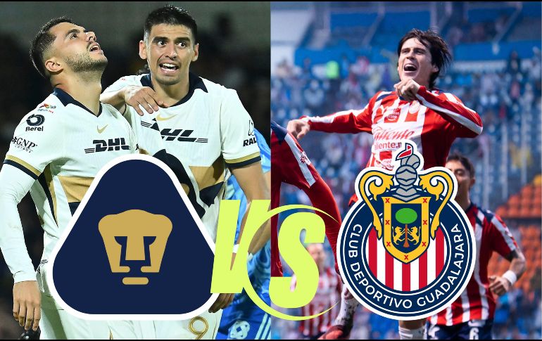 Pumas de la UNAM y Chivas Rayadas de Guadalajara se cuelan en los primeros 10 lugares de la tabla general del Apertura 2025. Imago7 / ARCHIVO