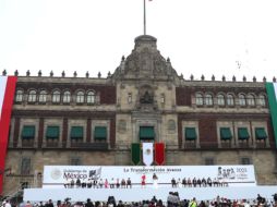 Este domingo, Claudia Sheinbaum celebró su primer año en la presidencia. EFE/M. Guzmán