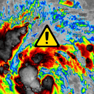 Huracán Priscilla se mantiene frente a Jalisco y genera fuertes lluvias en el Pacífico