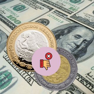 Peso mexicano RETROCEDE ante el dólar; así cotiza HOY lunes