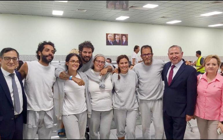 La Flotilla Global Sumud fue interceptada por fuerzas israelíes la semana pasada antes de llegar a su destino en aguas internacionales. ESPECIAL/Secretaría de Relaciones Exteriores