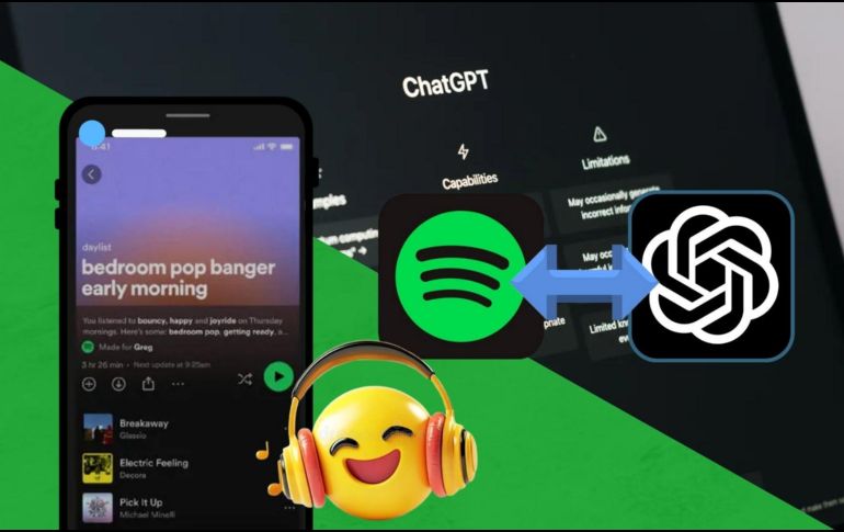 Crea listas y recibe recomendaciones personalizadas de música y podcasts gracias a la integración de Spotify y ChatGPT. ESPECIAL