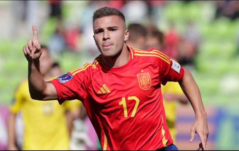 Pablo García fue el autor del único tanto del partido. EFE/A. Thomasa