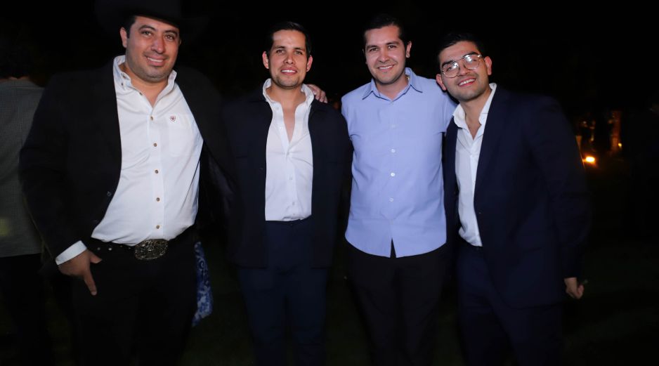 Iván Martínez, Sergio Caballero, Alaim Baruch y Fernando Loy. GENTE BIEN JALISCO / IberoMedia Global Encuentro Empresarial Internacional “Santo Santiago”.