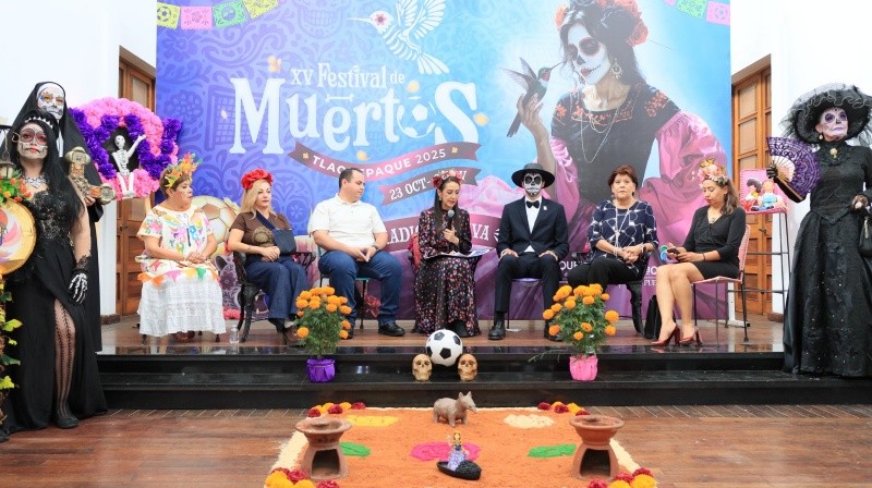 Con su mezcla de tradición, arte y espíritu mundialista, el XV Festival de Muertos Tlaquepaque 2025 promete ser una experiencia inolvidable. CORTESÍA