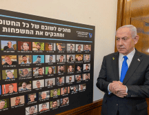 Benjamín Netanyahu, anunció anoche que había aprobado la primera fase del plan de paz para Gaza. EFE/ M. TOAF