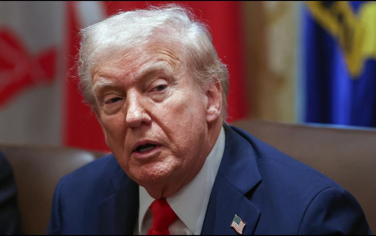 Trump agradeció además la colaboración de varios países para impulsar su plan, como Qatar, Arabia Saudita, Emiratos Árabes Unidos, Turquía e Indonesia. EFE/S. CORUM