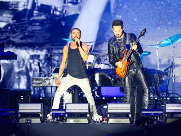 Mario Domm aseguró que este concierto sería distinto, razón por la cual le pidió al público que gritara las canciones que querían escuchar. EL INFORMADOR/ J. Acosta