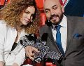 Belinda y Lupillo Rivera, cuando eran compañeros en “La Voz”. ESPECIAL