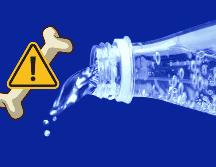 El agua mineral puede afectar tus huesos y dientes si la tomas en exceso. CANVA