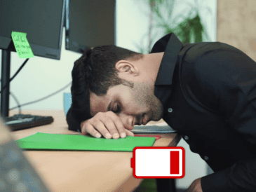 México registra el porcentaje más alto de burnout frecuente entre quienes están insatisfechos con su jornada laboral, con un 25 por ciento. ESPECIAL / CANVA