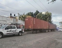 Los contenedores mantenían en su interior una carga valuada en 4 millones 800 mil pesos. ESPECIAL