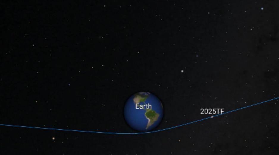El asteroide 2025 TF, como se le llama, pasó sorprendentemente cerca de la Tierra, a solo 400 kilómetros de distancia. X / @esaoperations