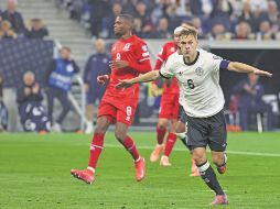 Joshua Kimmich marcó dos goles en la victoria de los alemanes. AFP