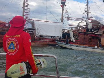 Por más de 30 años, la "Marigalante" surcó el mar; el día de ayer se hundió. ESPECIAL / Protección Civil Jalisco