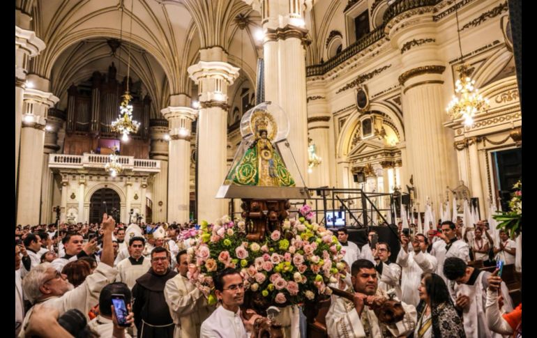 La procesión de regreso a la Basílica de Zapopan. EL INFORMADOR/ARCHIVO