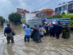 Del 6 al 9 de octubre se registraron lluvias intensas en los estados de Veracruz, 540 milímetros; Puebla, 487 mm; San Luis Potosí, 298 mm; Hidalgo, 245 mm; y Querétaro, 232 mm. ESPECIAL / SEMAR