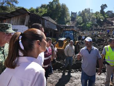 Sheinbaum destacó que se ha reunido a distancia varias veces con los gobernadores de las entidades mencionadas y que hasta el momento se registran cerca de 111 municipios afectados. ESPECIAL / GOBIERNO DE MÉXICO