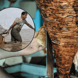 Viral: Taquero regala comida en Poza Rica tras fuertes inundaciones
