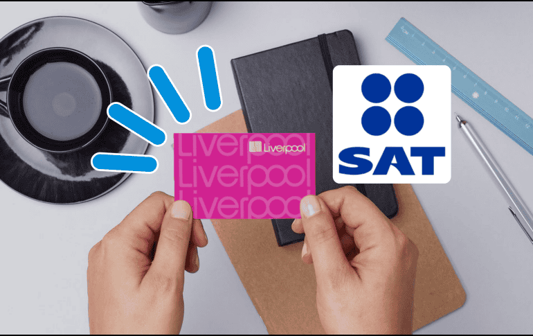 El SAT puede detectar inconsistencias entre lo que gastas y lo que declaras, aunque la tarjeta Liverpool no pertenezca a bancos tradicionales. ESPECIAL/ LIVERPOOL/ ESPECIAL/ CANVA