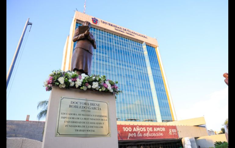 La escultura colocada sobre la Avenida Juárez y Enrique Díaz de León es una obra del artista jalisciense Rubén Orozco Loza. EL INFORMADOR / J. Acosta