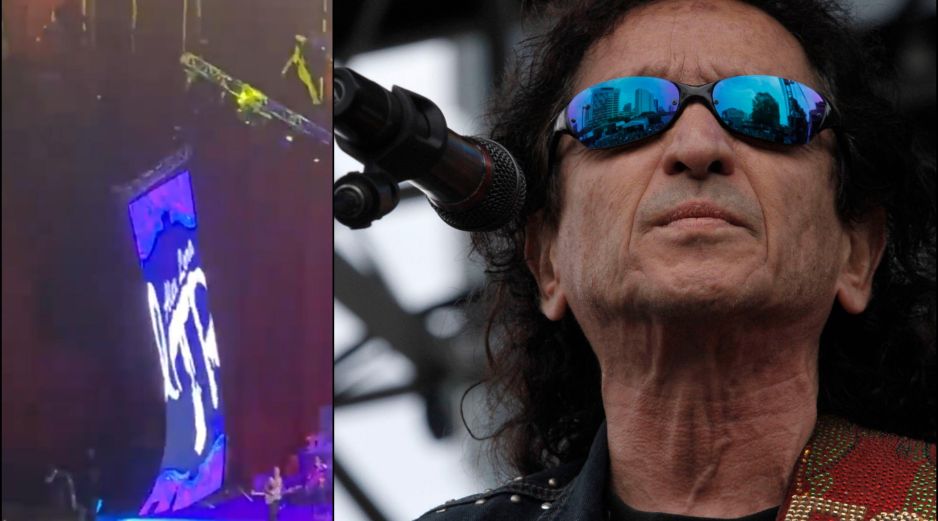 Pantalla se desprende durante concierto de 