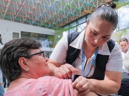 La población objetivo para recibir vacuna contra influenza son niñas y niños de seis meses hasta cuatro años, adultos de 60 años y más, mujeres gestantes, personal de salud y personas de cinco a 59 años con comorbilidades. CORTESÍA