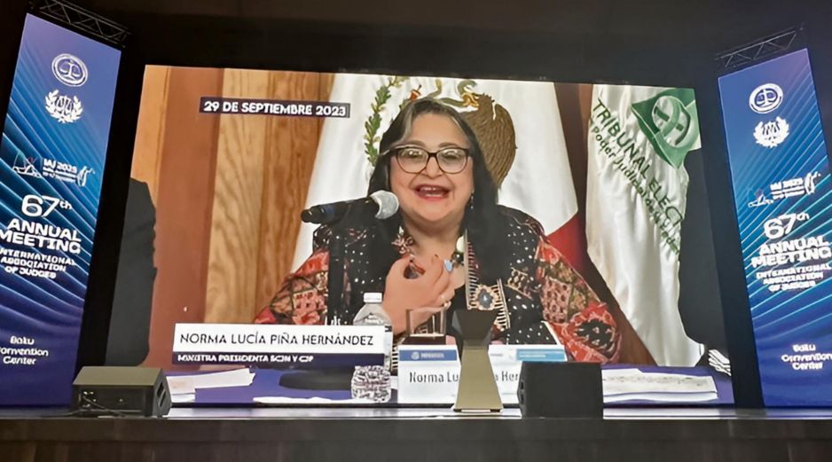 Norma Piña Hernández, recibió el Premio a la Independencia Judicial. ESPECIAL