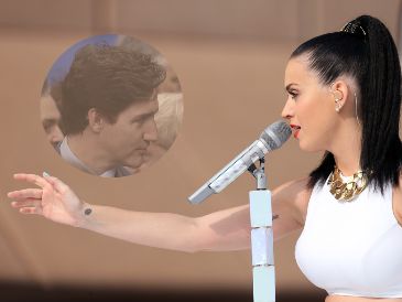 Katy Perry dio un guiño a los rumores que la colocan en relación con Justin Trudeau. AP / ARCHIVO