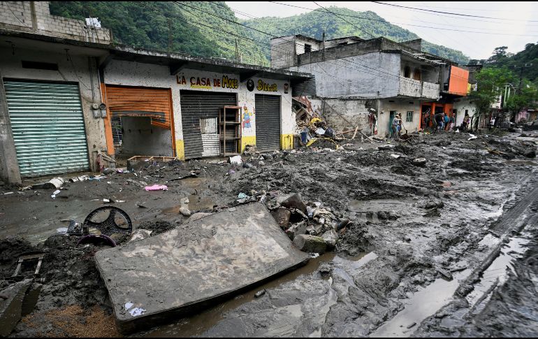Hidalgo, junto con Puebla y Veracruz, acumula la mayoría de las muertes que han dejado los deslaves y desbordamientos de ríos en México por las fuertes lluvias registradas la semana pasada. AFP / A. Estrella