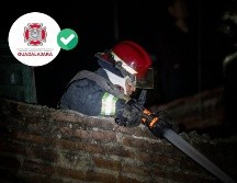 No se registraron lesionados por el incendio en Lomas de Polanco. ESPECIAL / Bomberos de Guadalajara