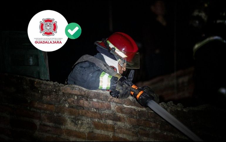 No se registraron lesionados por el incendio en Lomas de Polanco. ESPECIAL / Bomberos de Guadalajara