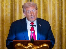 Trump amenazó con entrar en Gaza si Hamás mantiene los ataques violentos en el territorio. EFE/J. LO SCALZO