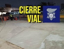 Esta mañana, el cierre vial en la Glorieta La Calma continúa. ESPECIAL / FACEBOOK Policía Vial Jalisco