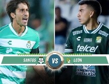 Santos y León disputarán el primer partido de los seis que presentará la Liga MX en cartelera este sábado. ESPECIAL / IMAGO7 y CANVA