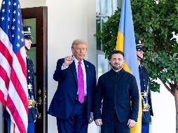 Trump recibió a Zelenski un día después de tener una llamada telefónica con el presidente ruso, Vladímir Putin. EFE/S. Thew