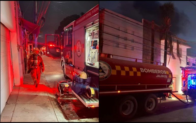 El fuego afectó un área aproximada de 30 por 50 metros, pero fue controlado gracias a la intervención de los elementos de Protección Civil. ESPECIAL / FACEBOOK Protección Civil Jalisco