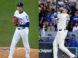 Shohei Ohtani, que llevaba unos discretos playoffs, resurgió con otra muestra de su singular talento para lanzar y batear, nunca visto en el beisbol norteamericano desde al menos el mítico Babe Ruth. ESPECIAL, AFP / L. Hales y R. Martínez