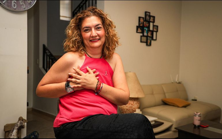 Claudia Romero, sobreviviente de cáncer de mama. EL INFORMADOR/J. Acosta